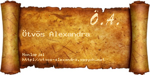 Ötvös Alexandra névjegykártya