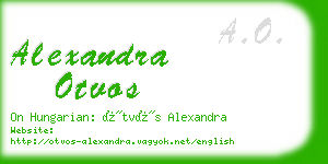 alexandra otvos business card